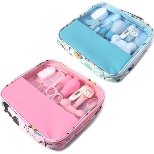 13pcs/Set Newborn Baby Kids Nail Hair Health Care Thermometer Grooming Brush Kit