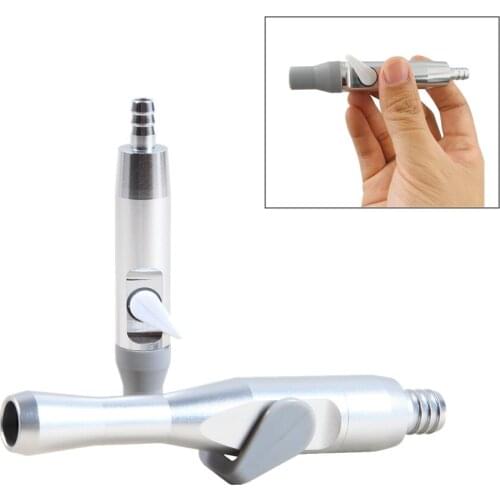 2 type Dental Suppilies Oral Aluminium Alloy Material Saliva Ejector Suction Weak/Strong Handle Handpiece