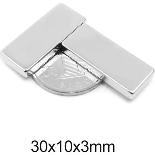 5/10/20/30/50PCS 30x10x3 Block Powerful Magnets 30mmX10mm Sheet Permanent Magnet 30x10x3mm Strong Neodymium Magnet 30*10*3