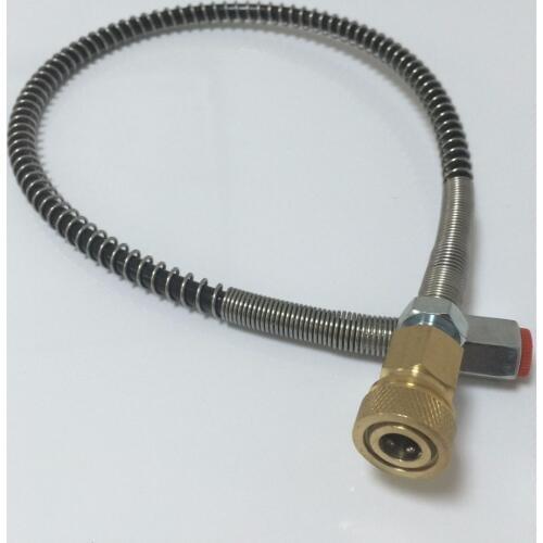 AC89 1pcs 300bar working pressure 0.5m length fii station for connect inflate paintball tank pcp air gun tank Drop Shipping Acec