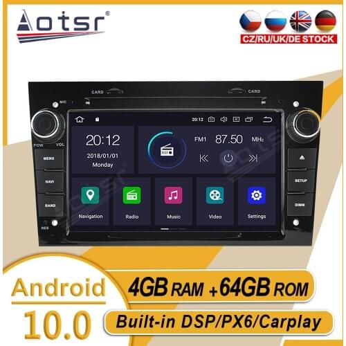 64G For Opel Vauxhall Astra H G J Vectra Antara Zafira Car Stereo Multimedia Player Android GPS Navi Radio Carplay PX6 Head Unit
