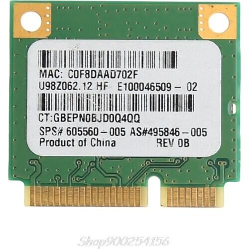 Wireless 150M 802.11b/g/n Half Mini PCI-E Card For HP Atheros AR5B95 605560-005 S21 20 Dropshpping