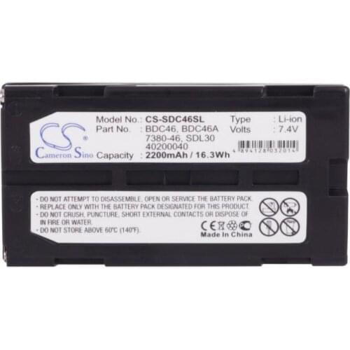 Cameron sino 2200mah battery for PENTAX DA020F for RCA CC-8251 PRO-V730 PRO-V742 for SOKKIA a SET300 DL30 GIR1600 DGPS Receiver