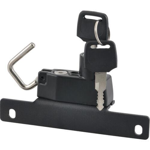 Black Metal Steel Motorcycle Right Side Anti-theft Security Helmet Lock With Two Keys Kit Fits For BMW R Nine T 2014-Up Models