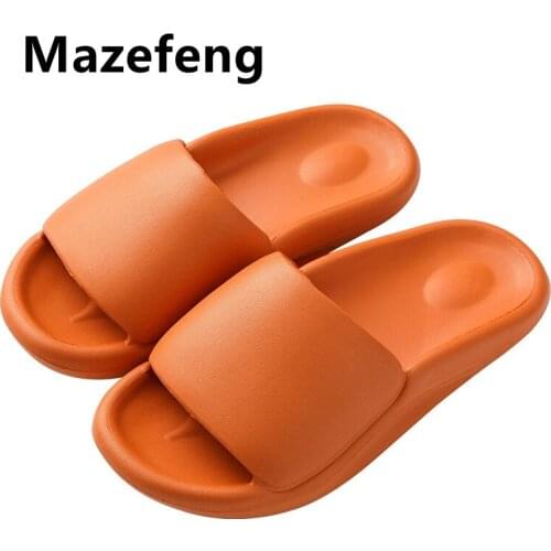 Home Soft Slippers Ladies/mens Thick Bottom Slipper Women Indoor Bathroom Anti-slip Floor Slides Deodorant Silent Slippers 2021