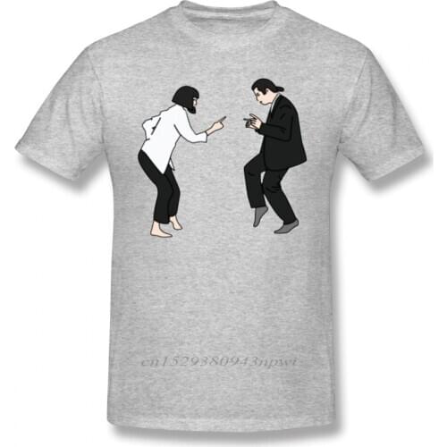 Good Vibes T Shirt Pulp Fiction T-Shirt Beach Awesome Tee Shirt Short Sleeves Oversize 100% Cotton Man Printed Tshirt