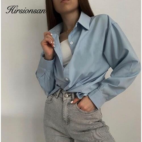 Женские белые рубашки Hirsionsan China At AliExpress