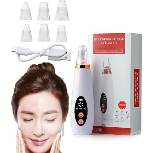 Blackhead remover face deep nose clean Clean Blackhead Remove Acne USB charging for Woman Facial Beauty Tools SU423
