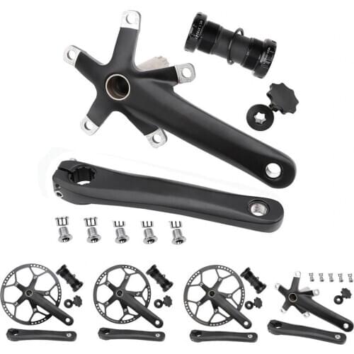 Crankset 180MM Bicycle Chainring 53T 56T 58T Narrow Wide Bike MTB MTB Bike Bottom Bracket Disc Bicycle Accessories