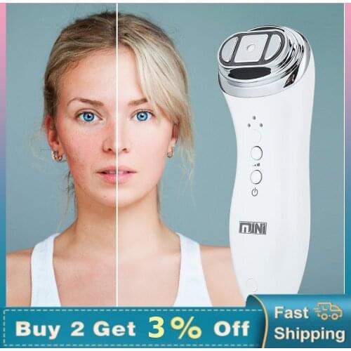 Mini HIFU Machine Ultrasonic lumispa Bipolar RF Radio Face Lifting Lines Galvanic Facial Rejuvenating Skin Beauty Apparatus