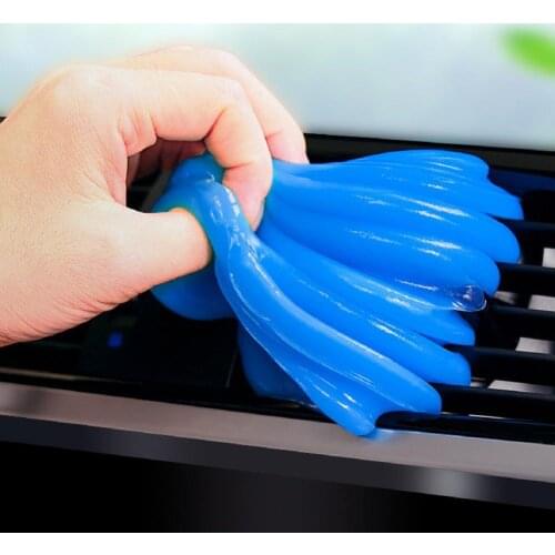 Useful Cleaning Gel Strong Dust Absorption Convenient Multifunction Glycerol Soft Sticky Clean Glue Easy to Use for Car