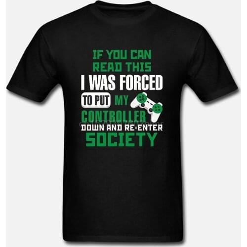 Men t shirts If You Can Read This T Shirt For Him Video Gaming Funny Tee Cheap fashion short sleeved T-shirt women