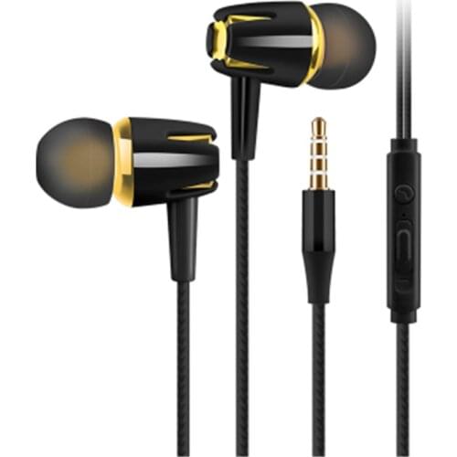 New Subwoofer Stereo Bass Headphone In-Ear 3.5MM Wired Earphones HIFI Earbud Earpiece With MIC For Xiaomi Samsung Huawei Phones