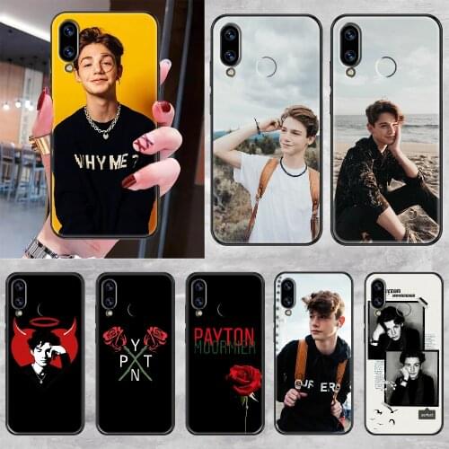 Payton Moormeier Phone case For Huawei Honor 6 7 8 9 10 10i 20 A C X Lite Pro Play black luxury shell 3D waterproof pretty coque