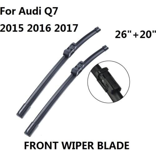 Front Wiper Blade For Audi Q7 2015 2016 2017 Windscreen Natural Rubber Auto Car Accessories
