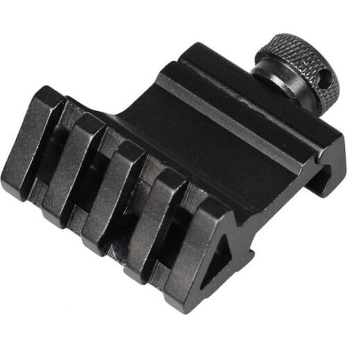 45 Degree Angle Tactical Scope Mount Aluminum Offset 4 Slot Side Rail RTS Airsoft 45mm 20mm Picatinny Weaver Laser Base Adapter