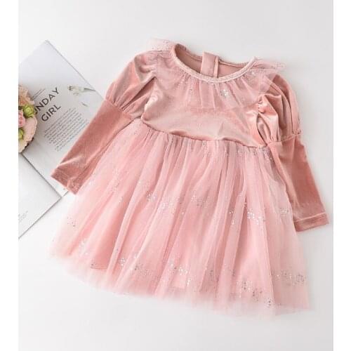 Girls Baby Birthday Casual Dress Autumn Spring Fall Baby Girls Full Sleeve Dress Party Fashion Kids Children Ruffles Clothing