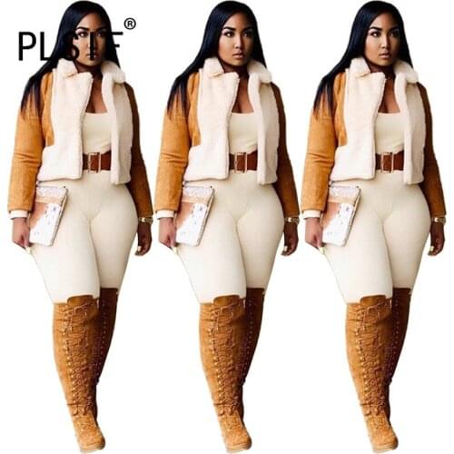 Slim Fashion Turn Down Collar Jacket And Coats Warm Long Sleeve Sexy Coat Ladies Casual Jackets