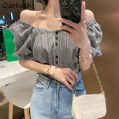 Блузки в клетку Qarkash China At AliExpress
