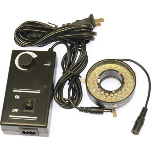 40 LED Adjustable Ring Light Lamp Illuminator for Industry Stereo Microscope Digital Camera Magnifier with AC Power Adapter