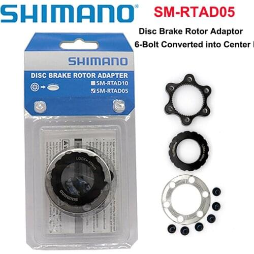 Shimano SM-RTAD05 Disc Brake Rotor Adaptor 6-Bolt converted into Center Lock mtb Road Bike Disc Rotor Adapter