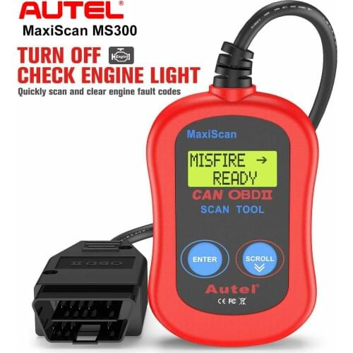 Autel MaxiScan MS300 OBD2 Car Accessories Diagnostic Vehicle Scan Scanner Automotive Scanner in Portuguese Brazil