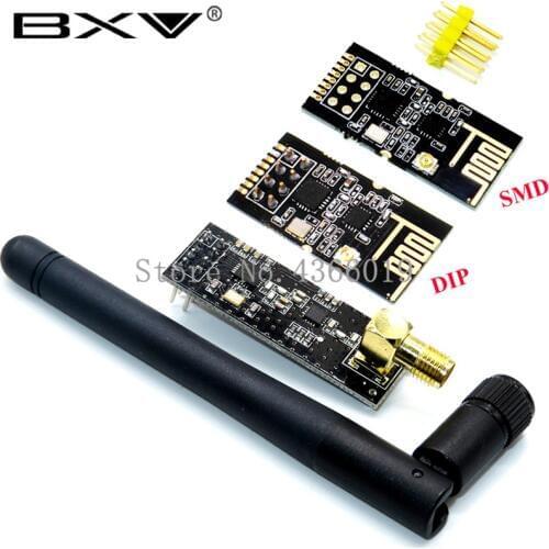 SMD GT-24 1 Set 2.4G 1100 Meters Long Distance NRF24L01+PA+LNA Wireless Transceiver Communication Modules With Antenna