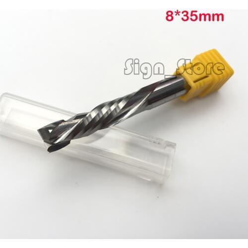 HQ AAA 8x35MM Up & Down Cut 2 Flute Double Spiral Carbide CNC Mill Tools,CNC Milling Cutter,Woodworking Cutting Tools Router Bit