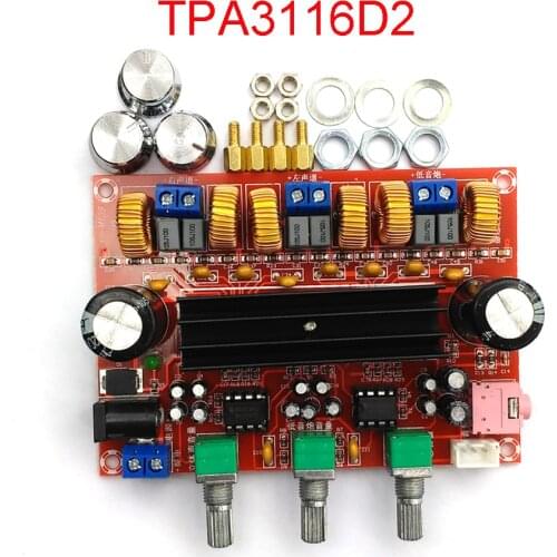 2.1 Digital Audio Power Amplifier Board 2 * 80W + 100W TPA3116D2 Subwoofer Amplifiers DC12-26V amplificador module