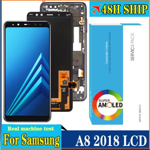 100% Original Amoled 5.6'' Display for Samsung Galaxy A8 2018 A530F Full LCD Touch Screen Digitizer Assembly Repair Parts
