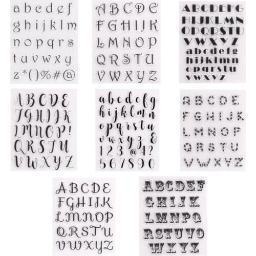 14x18 letter TransparentClear Silicone Stamp/Seal forDIYscrapbooking/photo album Decorative card making