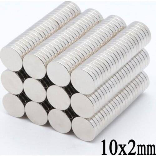 400pcs 10x2 mm N50 Super Strong Powerful Small Round Rare Earth Neodymium Magnets 10*2 mm