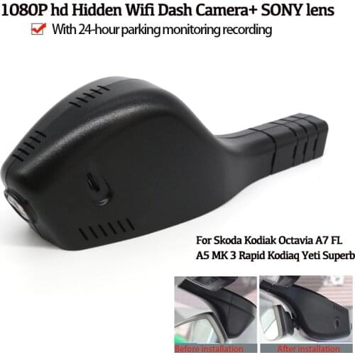 Car DVR Registrator Dash Cam Camera Video Recorder 1080P For Skoda Kodiak Octavia A7 FL A5 MK 3 Rapid Kodiaq Yeti Superb Fabia