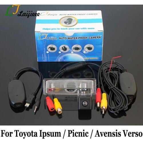 For Toyota Avensis Verso Ipsum Picnic SportsVan 2001~2009 RCA AUX Wireless Backup Camera / HD CCD Night Vision Rear View Camera