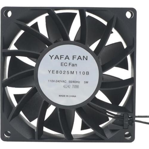 Saving energy 80*80*25mm 110V 240V 8cm Air blower EC Cooling electric fan YE8025M110B