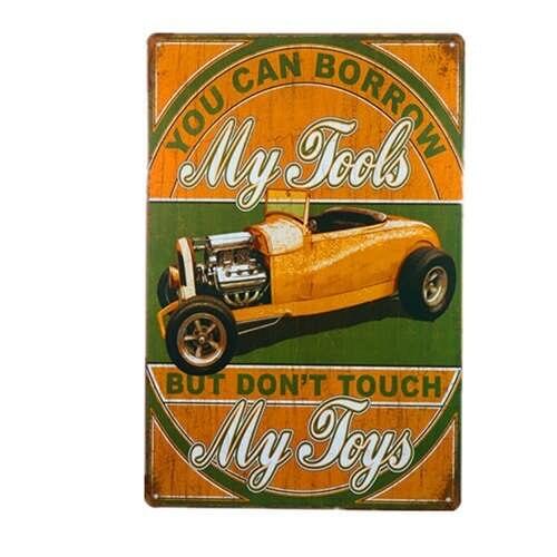 Hot Gift "LAST STOP" Hot Rod Repair Tin Sign Rat Rod Street Rod Man Cave