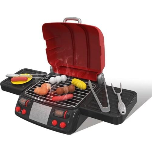 Pretend Play Toy Simulation Electric BBQ Grill Sausage Tomato Cooking Kits Pretend Play Kids Toy Kitchen Toys