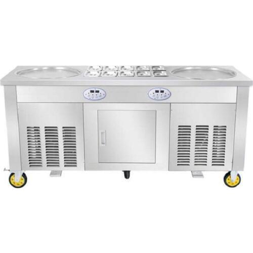 Imported compressor manual fried roll ice cream machine ice cream making machine