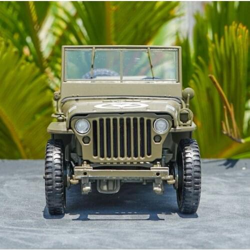 1:18 Willis Classic World War II Car Model Alloy Diecast Vehicle Toy Collection Souvenir Kids Children Adult Boys Gift Display