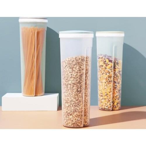 Food Container Transparent Food Storage Box Sealed Tank Kitchen Miscellaneous Grain Storage Boxes Kitchen Food Accessories