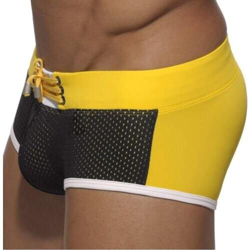 Seobean brand swim swimwear men swimming briefs sexy mesh boxer swimsuit beach shorts man bathing wear briefs sunga masculinas