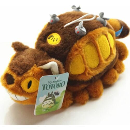 Best-selling Miyazaki Totoro Bus Doll Bus Gray Grey Totoro Plush Toy Dolls To Send Children Boys And Girls Toys Birthday Gifts