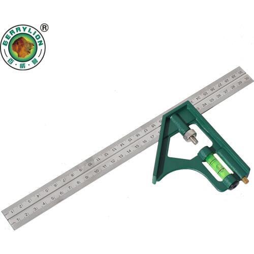 300mm Combination Square Angle Ruler 45/90 Degree With Bubble Level Multi-functional Measuring Tools