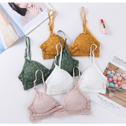 Soft Bralette Deep V Bras Women Push Up Bra Comfortable Blackless Underwear Ladies Sexy Lingerie