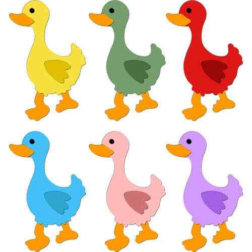 New duck Wooden Die Scrapbooking N156 Cutting Dies Multiple Sizes Compatible With Most Die Cutting Machines