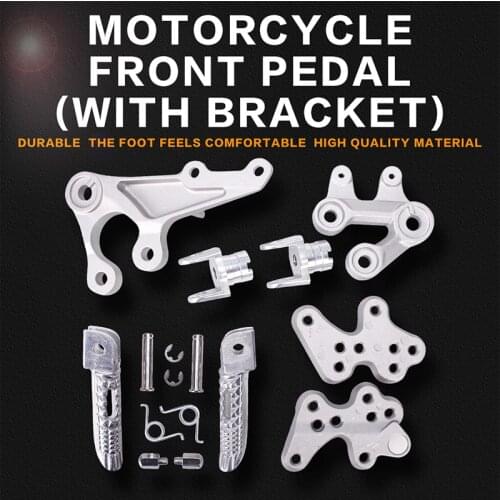 Front Foot Rests Pedal Bracket Assembly Kit For Suzuki GSXR1000 K5 2005 2006 2007 2008 2009 2010 2011 05-11 Motorcycle Parts
