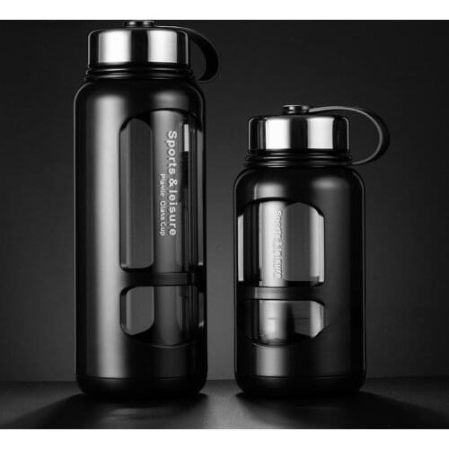 700ml 1000ml Portable Glass Water Bottles Outdoor Space Bottle Sports Water Bottle Leak-proof Bike Climbing