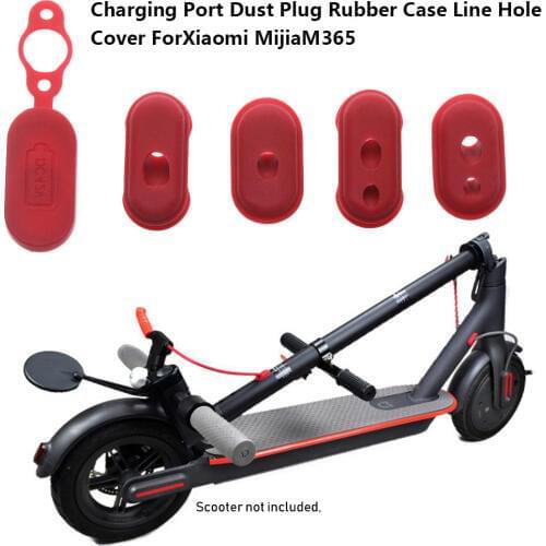 4/5pcs Hot Selling Rubber Charge Port Cover Rubber Plug Case for XIAOMI M365 Electric Scooter Parts Skateboard Accessories