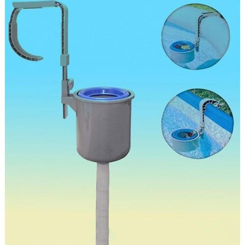 Swimming Pool Surface Skimmer With Filter Pump Floating Luxurious Pool Wall-mounted Surface Separator Cleaning Tools Accessories