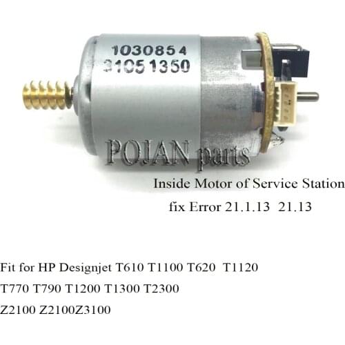 Motor Fix 21.1:13 21:13code Q6718-67025 Designjet Z2100 Z3200 T610 T1100 T790 T770 T1300 ps Service station Motor plotter parts